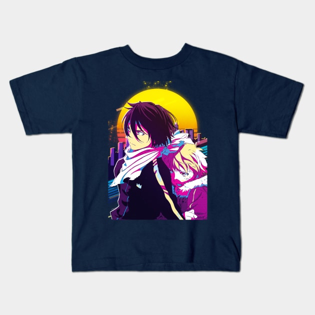 Noragami Yato and Yukine Kids T-Shirt by 80sRetro